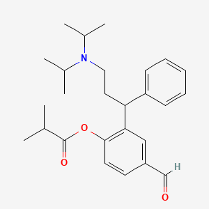 molecular formula C26H35NO3 B1433667 2-Methylpropanoic acid 2-[3-(diisopropylamino)-1-phenylpropyl]-4-formylphenyl ester CAS No. 1333234-71-1