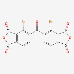 molecular formula C17H4Br2O7 B14336704 5,5'-Carbonylbis(4-bromo-2-benzofuran-1,3-dione) CAS No. 95264-66-7