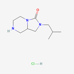 2-(2-Methylpropyl)-octahydroimidazolidino[1,5-a]piperazin-3-one hydrochloride