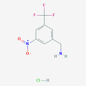 [3-Nitro-5-(trifluoromethyl)phenyl]methanamine hydrochloride
