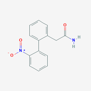 molecular formula C14H12N2O3 B14336835 2-[2-(2-Nitrophenyl)phenyl]acetamide CAS No. 100872-53-5