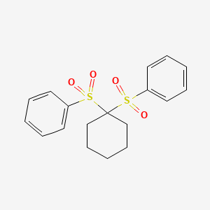 Benzene, 1,1'-[cyclohexylidenebis(sulfonyl)]bis-