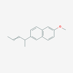 2-Methoxy-6-(pent-3-en-2-yl)naphthalene