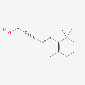 molecular formula C14H20O B14336917 5-(2,6,6-Trimethylcyclohex-1-en-1-yl)pent-4-en-2-yn-1-ol CAS No. 101315-21-3