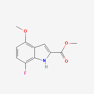 B1433693 methyl 7-fluoro-4-methoxy-1H-indole-2-carboxylate CAS No. 1803588-77-3