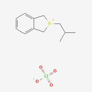 molecular formula C12H17ClO4S B14336945 2-(2-Methylpropyl)-1,3-dihydro-2-benzothiophen-2-ium perchlorate CAS No. 95675-85-7