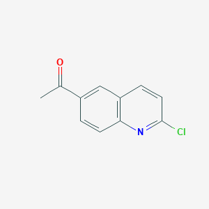 B1433696 1-(2-Chloroquinolin-6-yl)ethanone CAS No. 1253972-47-2