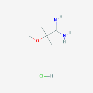 B1433701 2-Methoxy-2-methylpropanimidamide hydrochloride CAS No. 619329-28-1