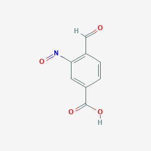 molecular formula C8H5NO4 B14337028 4-Formyl-3-nitrosobenzoic acid CAS No. 104932-55-0