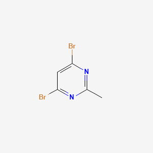 molecular formula C5H4Br2N2 B1433703 4,6-Dibromo-2-methylpyrimidine CAS No. 1598222-27-5