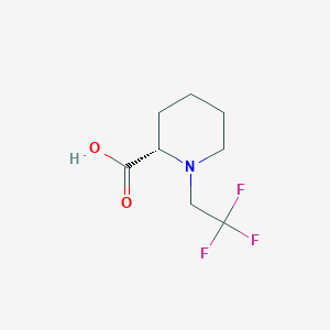 molecular formula C8H12F3NO2 B1433704 (S)-1-(2,2,2-三氟乙基)哌啶-2-羧酸 CAS No. 1447943-80-7