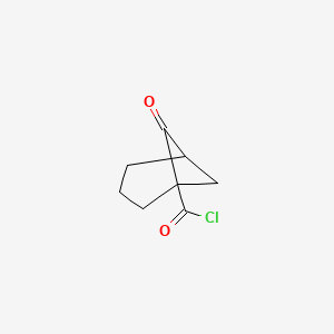 molecular formula C8H9ClO2 B14337048 6-Oxobicyclo[3.1.1]heptane-1-carbonyl chloride CAS No. 98490-87-0