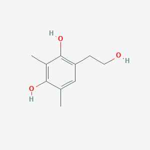 molecular formula C10H14O3 B14337058 4-(2-Hydroxyethyl)-2,6-dimethylbenzene-1,3-diol CAS No. 101383-04-4