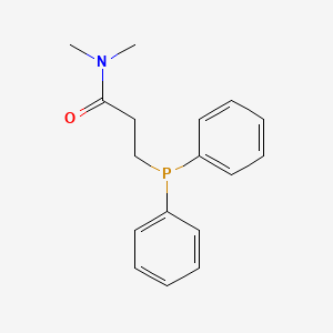 molecular formula C17H20NOP B14337113 3-(Diphenylphosphanyl)-N,N-dimethylpropanamide CAS No. 95713-62-5