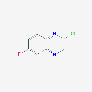 molecular formula C8H3ClF2N2 B1433713 2-氯-5,6-二氟喹喔啉 CAS No. 1384067-26-8