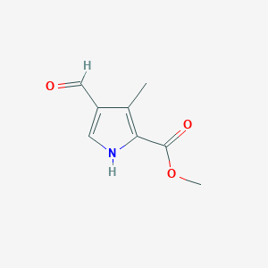 molecular formula C8H9NO3 B1433715 4-甲酰-3-甲基-1H-吡咯-2-甲酸甲酯 CAS No. 1803589-57-2