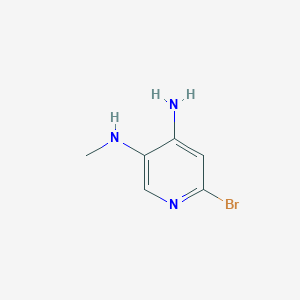 molecular formula C6H8BrN3 B1433718 6-溴-n3-甲基吡啶-3,4-二胺 CAS No. 1218997-22-8