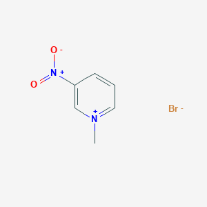 molecular formula C6H7BrN2O2 B14337199 1-Methyl-3-nitropyridin-1-ium bromide CAS No. 105752-56-5