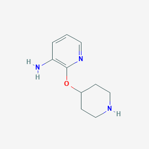B1433720 2-(Piperidin-4-yloxy)pyridin-3-amine CAS No. 1896234-09-5