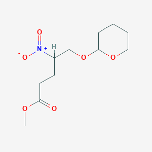 Methyl 4-nitro-5-[(oxan-2-yl)oxy]pentanoate