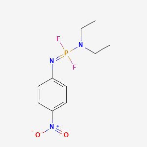 N,N-Diethyl-N'-(4-nitrophenyl)phosphoramidimidic difluoride