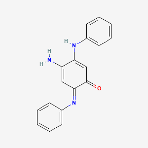 (6E)-4-Amino-3-anilino-6-(phenylimino)cyclohexa-2,4-dien-1-one