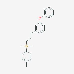 molecular formula C24H28OSi B14337241 Dimethyl(4-methylphenyl)[3-(3-phenoxyphenyl)propyl]silane CAS No. 109627-18-1