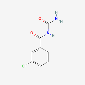 molecular formula C8H7ClN2O2 B14337247 Urea, (m-chlorobenzoyl)- CAS No. 101253-47-8