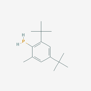 molecular formula C15H25P B14337264 (2,4-Di-tert-butyl-6-methylphenyl)phosphane CAS No. 110472-19-0