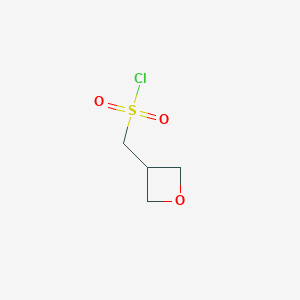 molecular formula C4H7ClO3S B1433727 Oxetan-3-ylmethanesulfonyl chloride CAS No. 1622903-24-5