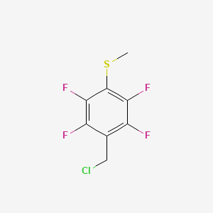 1-(Chloromethyl)-2,3,5,6-tetrafluoro-4-(methylsulfanyl)benzene