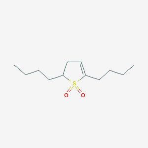 molecular formula C12H22O2S B14337281 2,5-Dibutyl-2,3-dihydrothiophene 1,1-dioxide CAS No. 105231-00-3