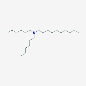 molecular formula C22H47N B14337292 N,N-Dihexyldecan-1-amine CAS No. 110009-55-7