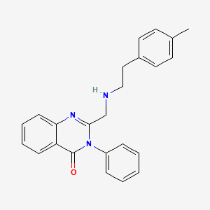 4(3H)-Quinazolinone, 2-(((p-methylphenethyl)amino)methyl)-3-phenyl-