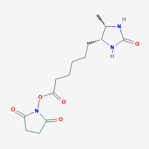 molecular formula C14H21N3O5 B1433731 Desthiobiotin N-hydroxysuccinimidyl ester CAS No. 80750-24-9