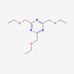 molecular formula C12H21N3O3 B14337318 2,4,6-Tris(ethoxymethyl)-1,3,5-triazine CAS No. 105701-10-8