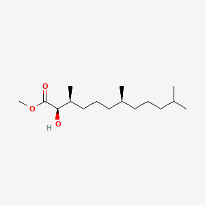 Dodecanoic acid, 2-hydroxy-3,7,11-trimethyl-, methyl ester, (2R*,3S*,7S*)-