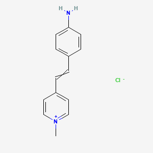 4-[2-(4-Aminophenyl)ethenyl]-1-methylpyridin-1-ium chloride