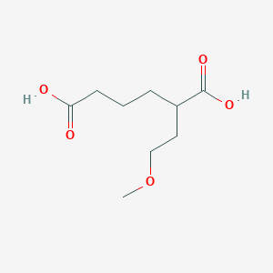 molecular formula C9H16O5 B1433737 2-(2-甲氧基乙基)己二酸 CAS No. 1803611-85-9