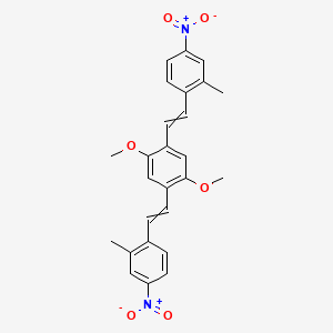 1,1'-[(2,5-Dimethoxy-1,4-phenylene)di(ethene-2,1-diyl)]bis(2-methyl-4-nitrobenzene)