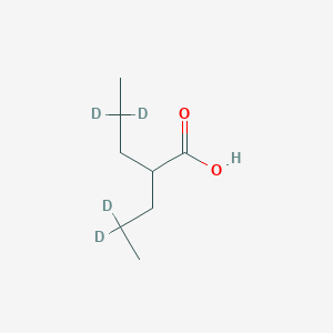 molecular formula C8H16O2 B1433738 2-(Propyl-2,2-D2)pentanoic-4,4-D2 acid CAS No. 345909-03-7