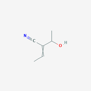 2-(1-Hydroxyethyl)but-2-enenitrile