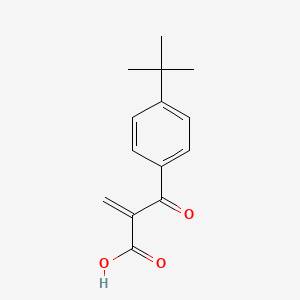 molecular formula C14H16O3 B1433739 2-(p-tert-Butylbenzoyl)acrylic acid CAS No. 220380-59-6