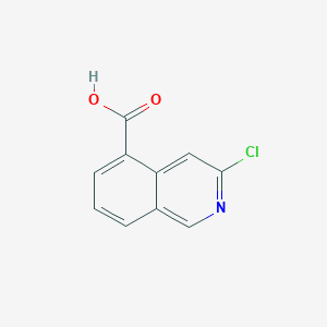 molecular formula C10H6ClNO2 B1433744 3-Chloroisoquinoline-5-carboxylic acid CAS No. 1337880-37-1