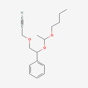 {1-(1-Butoxyethoxy)-2-[(prop-2-yn-1-yl)oxy]ethyl}benzene