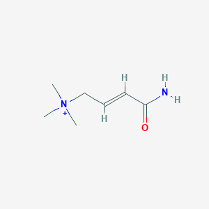 molecular formula C7H15N2O+ B1433748 (3-氨基甲酰基丙烯基)三甲基铵 CAS No. 857162-57-3