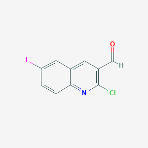 molecular formula C10H5ClINO B1433750 2-氯-6-碘喹啉-3-甲醛 CAS No. 1208330-17-9