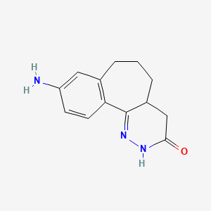 3H-Benzo(6,7)cyclohepta(1,2-c)pyridazin-3-one, 2,4,4a,5,6,7-hexahydro-9-amino-, (+-)-