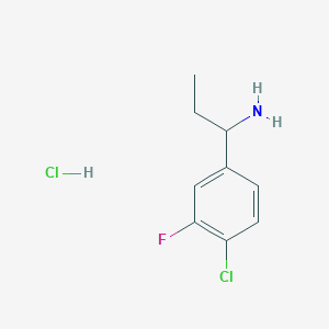 1-(4-Chloro-3-fluorophenyl)-propylamine hydrochloride