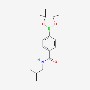 N-Isobutyl-4-(4,4,5,5-tetramethyl-[1,3,2]dioxaborolan-2-yl)-benzamide